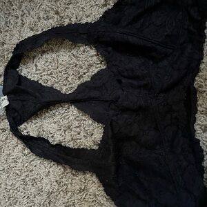 Free People Black Lace Bralette